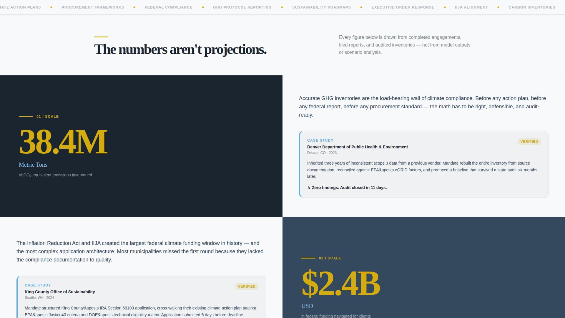 Mandate - Authoritative Governmentsustainability Landing Page Template