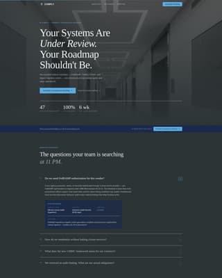 Comply — Certified Government Agency Landing Page Template