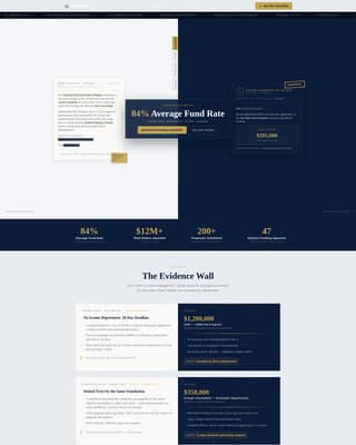 Funded — Verified Grant Consultant Landing Page Template