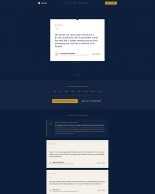 Funded - Credentialed Grantwriter Landing Page Template