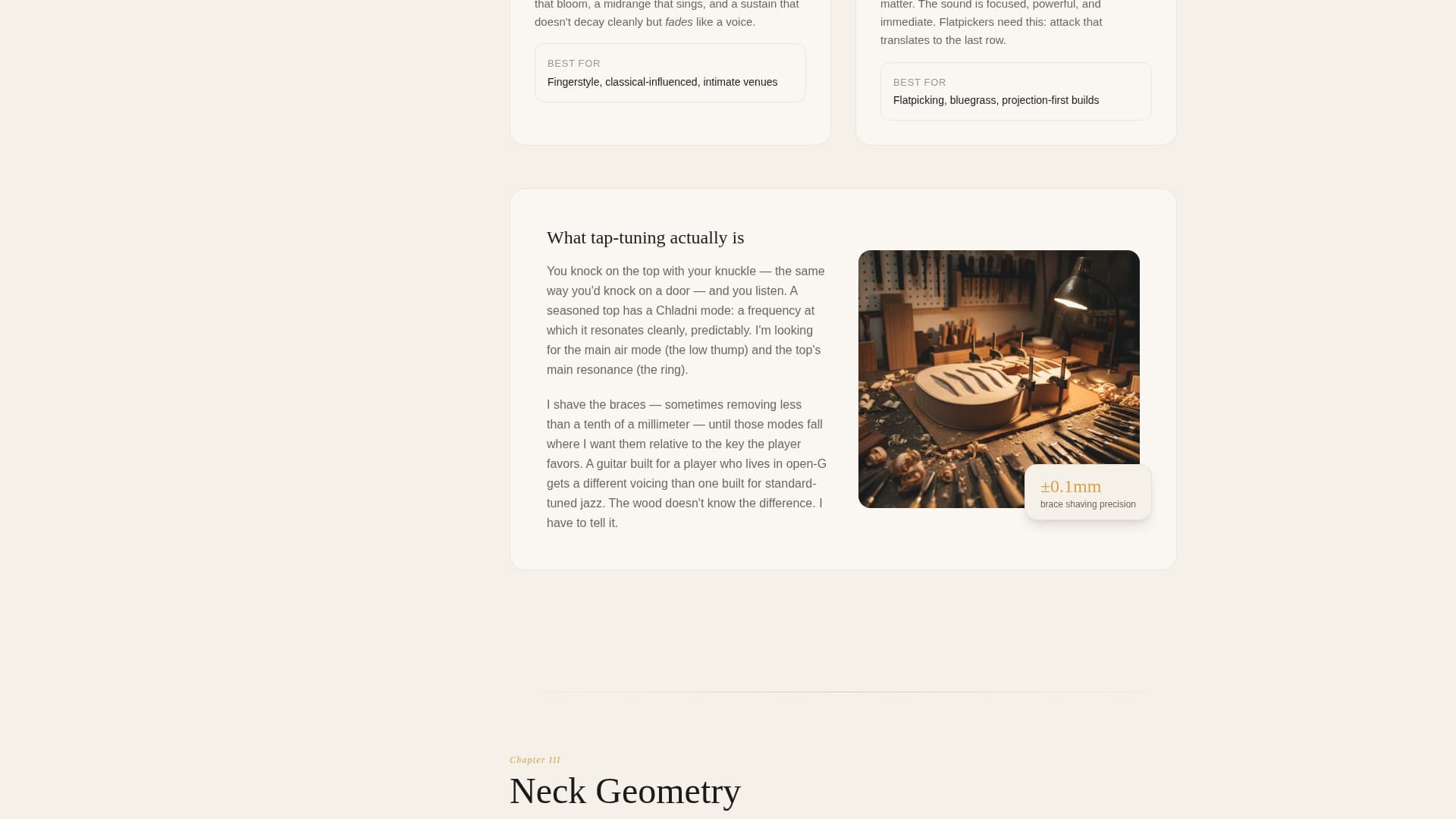 Luthier - Artisan Guitarbuilder Landing Page Template