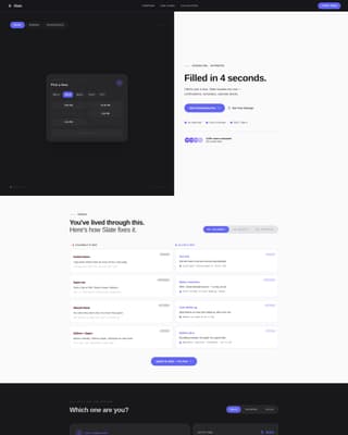 Slate - Intelligent Scheduling Landing Page Template