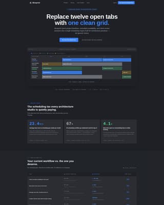 Blueprint - Precision Architecture Landing Page Template