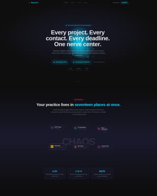 Blueprint - Powerful Architecture CRM Landing Page Template