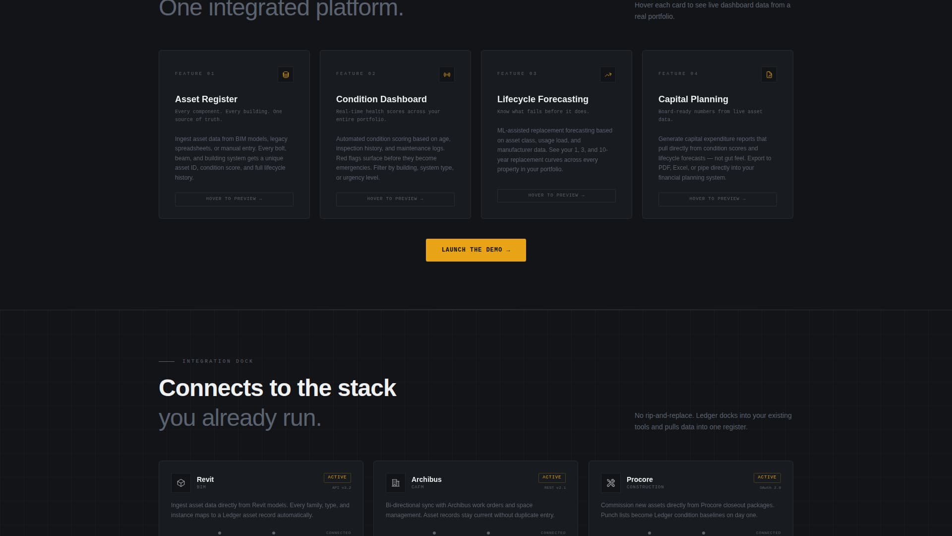 Ledger - Powerful Architecture Firm Landing Page Template