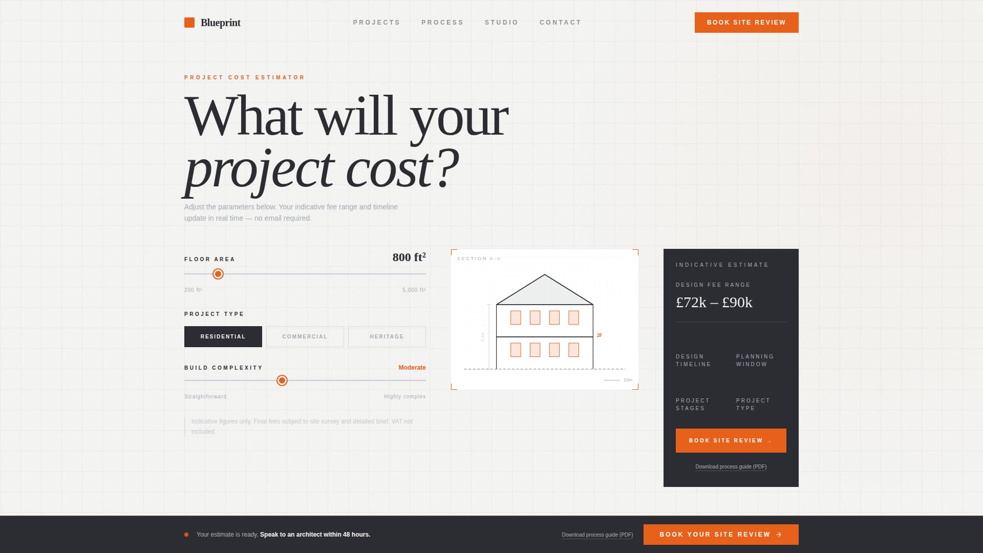 Architecture Firm Booking Website Template