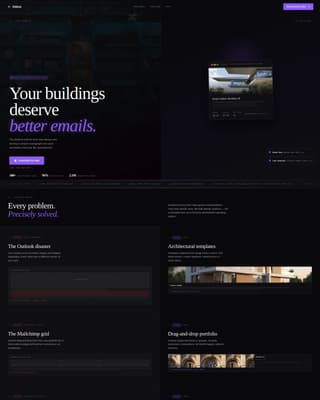 Inbox - Bold Architecture Landing Page Template