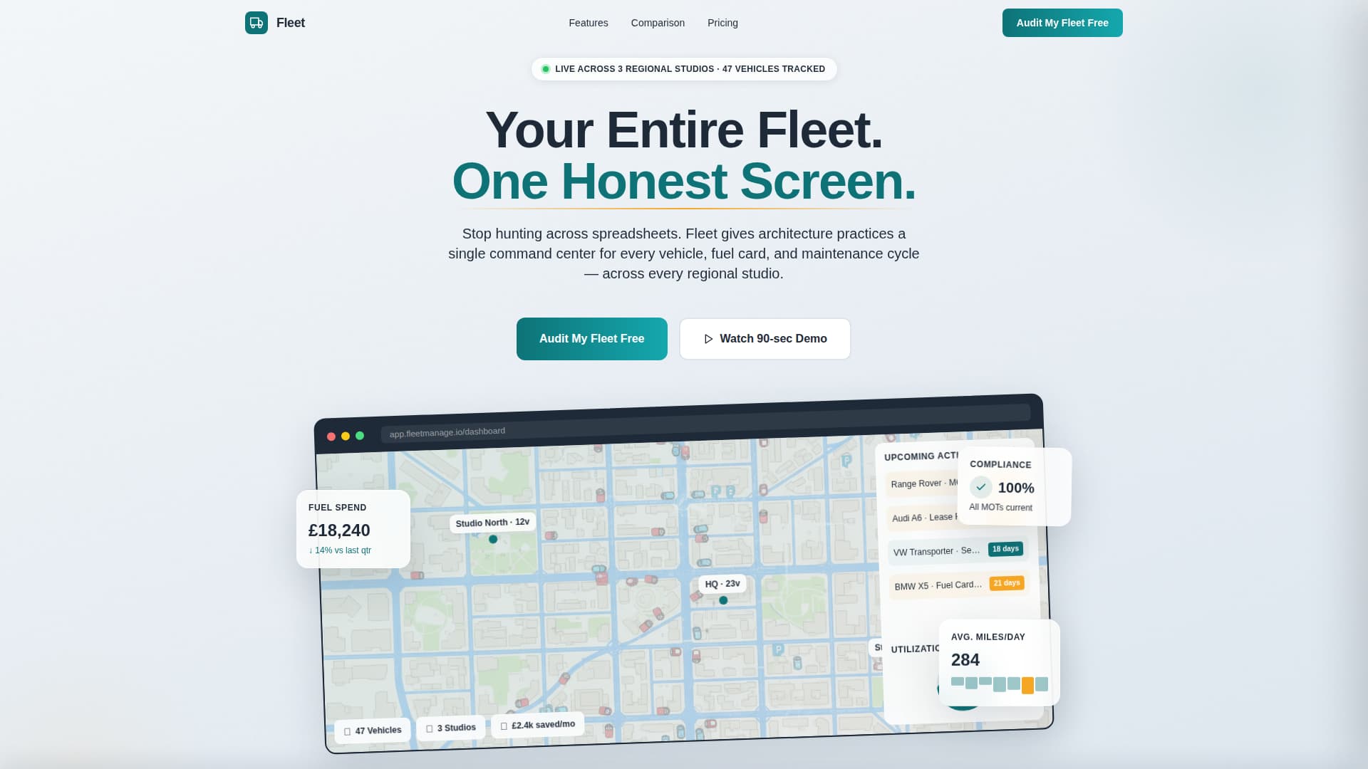 Fleetcommand - Powerful Architecture Firm Landing Page Template