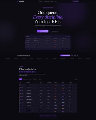 Ticket - Streamlined Architecture Landing Page Template
