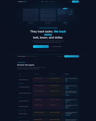 Blueprint - Luminous Architecturefirm Landing Page Template