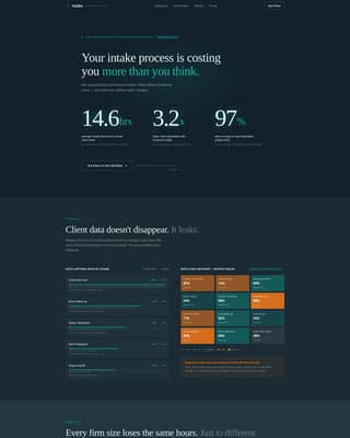 Intake - Streamlined Architecture Landing Page Template