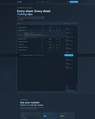 Audit - Powerful Qualitymanagement Landing Page Template