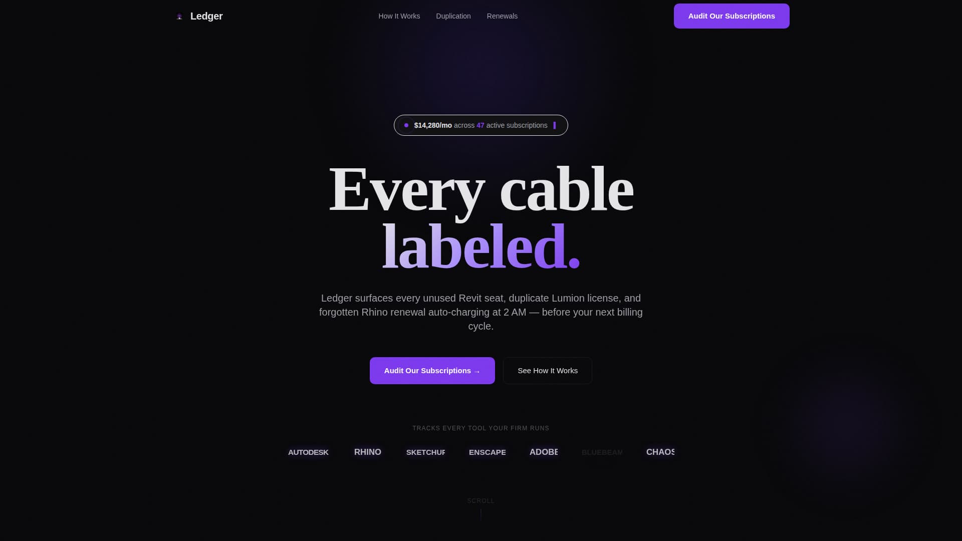 Ledger - Powerful Subscription Landing Page Template