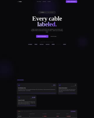Ledger - Powerful Subscription Landing Page Template
