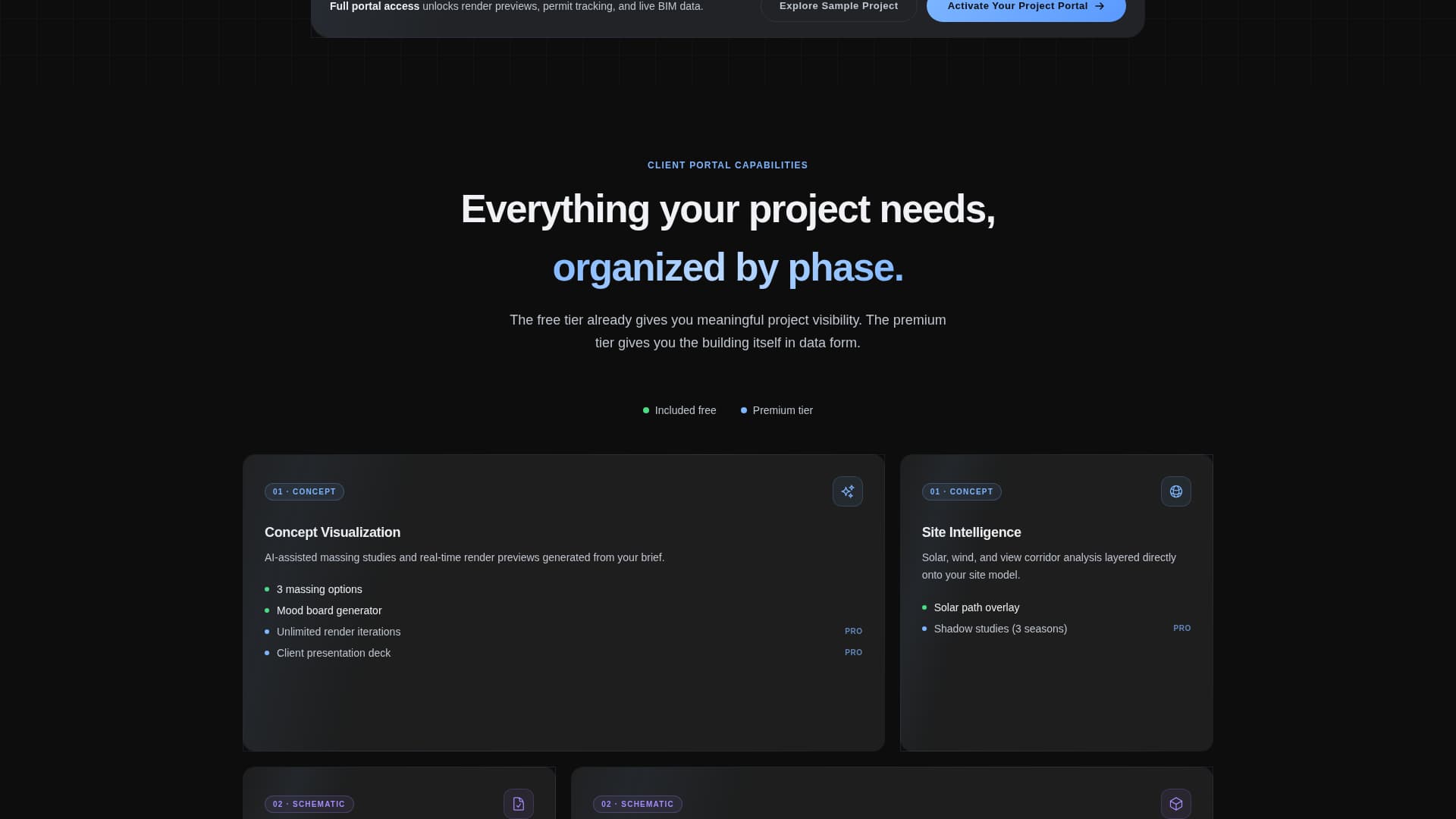 Atelier - Glassmorphic Architecture Landing Page Template