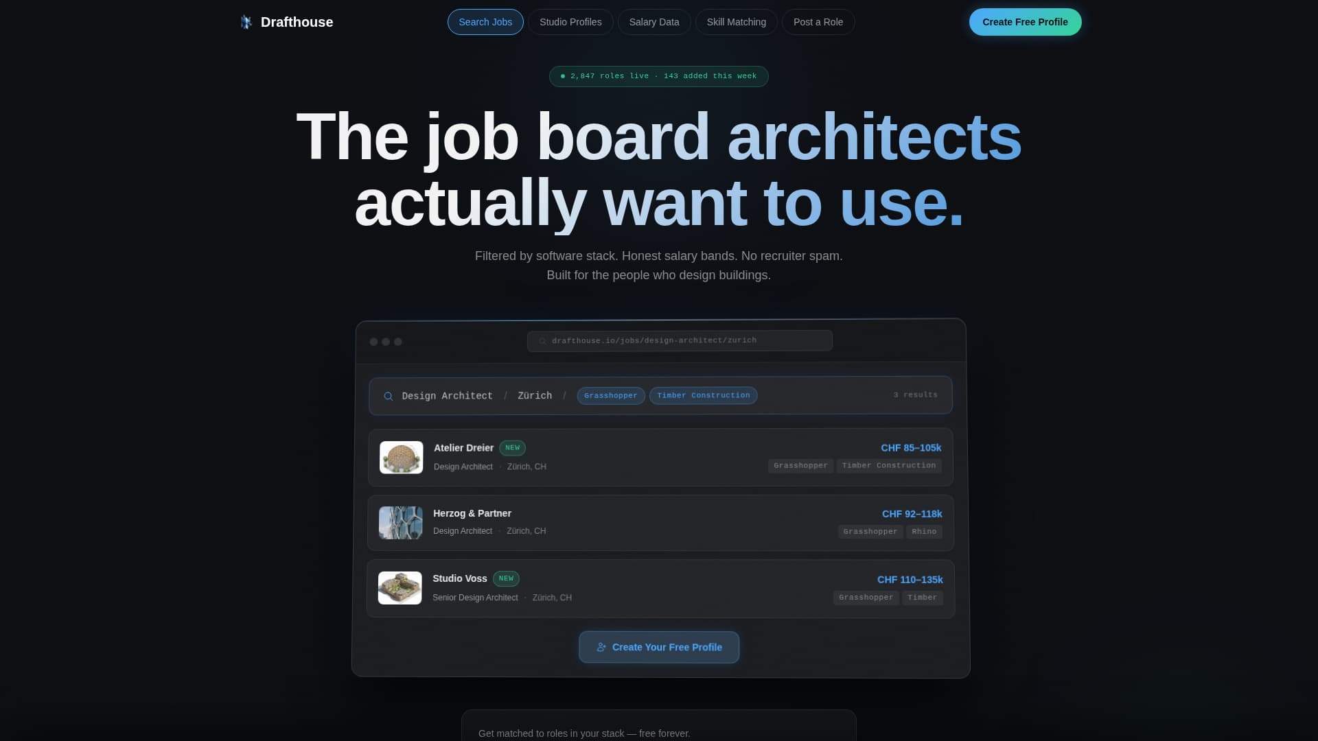 Drafthouse - Dynamic Architecture Landing Page Template