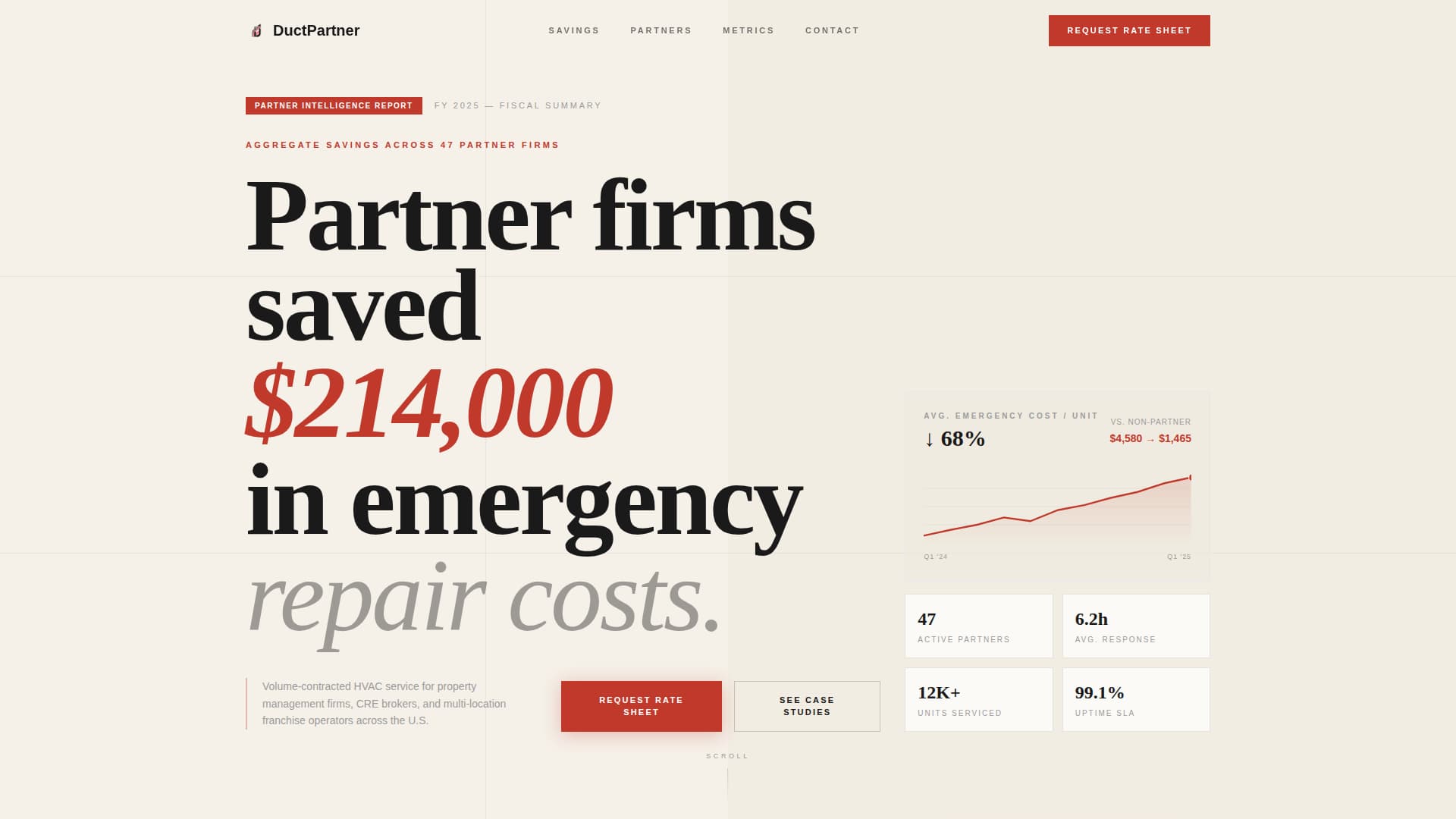 HVAC Contractor Marketing Reviews Website Template