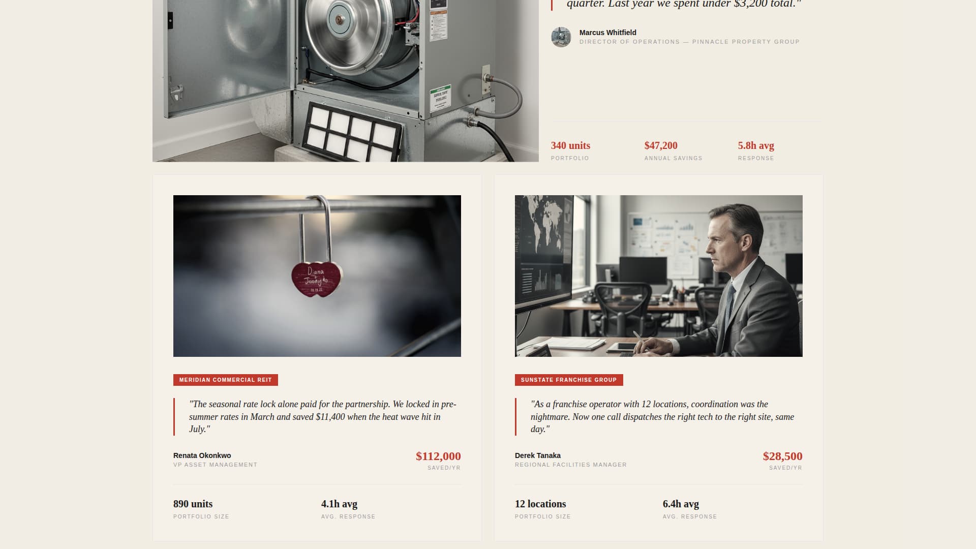 HVAC Contractor Marketing Reviews Website Template