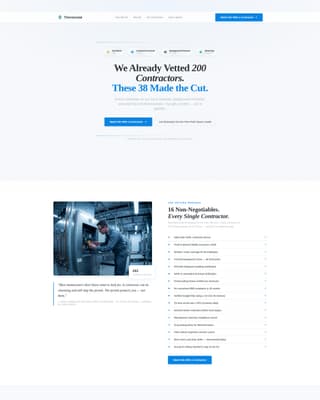 Thermostat — Certified HVAC Technician Landing Page Template