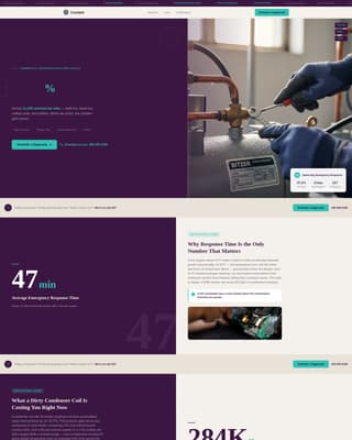 Coolant - Precise Refrigeration Landing Page Template