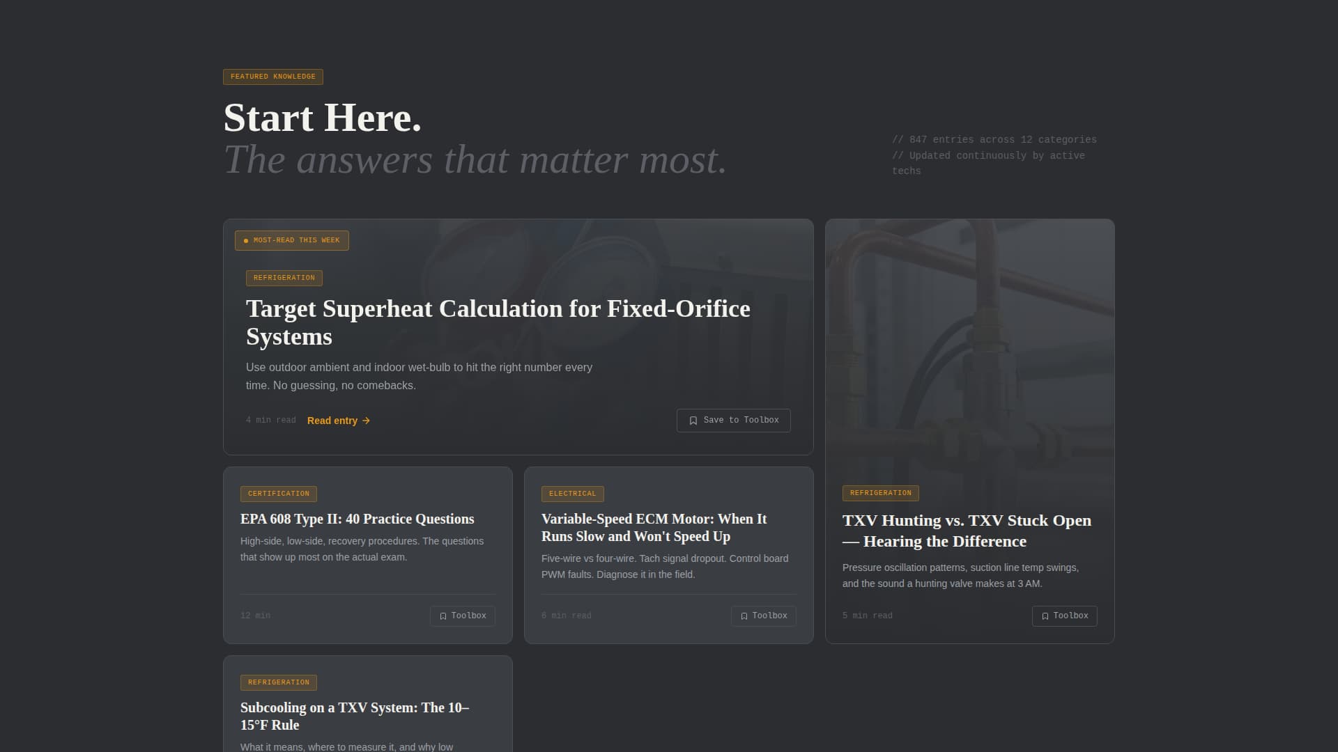 HVAC Technician FAQ Website Template