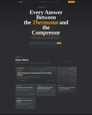 HVAC Technician FAQ Website Template