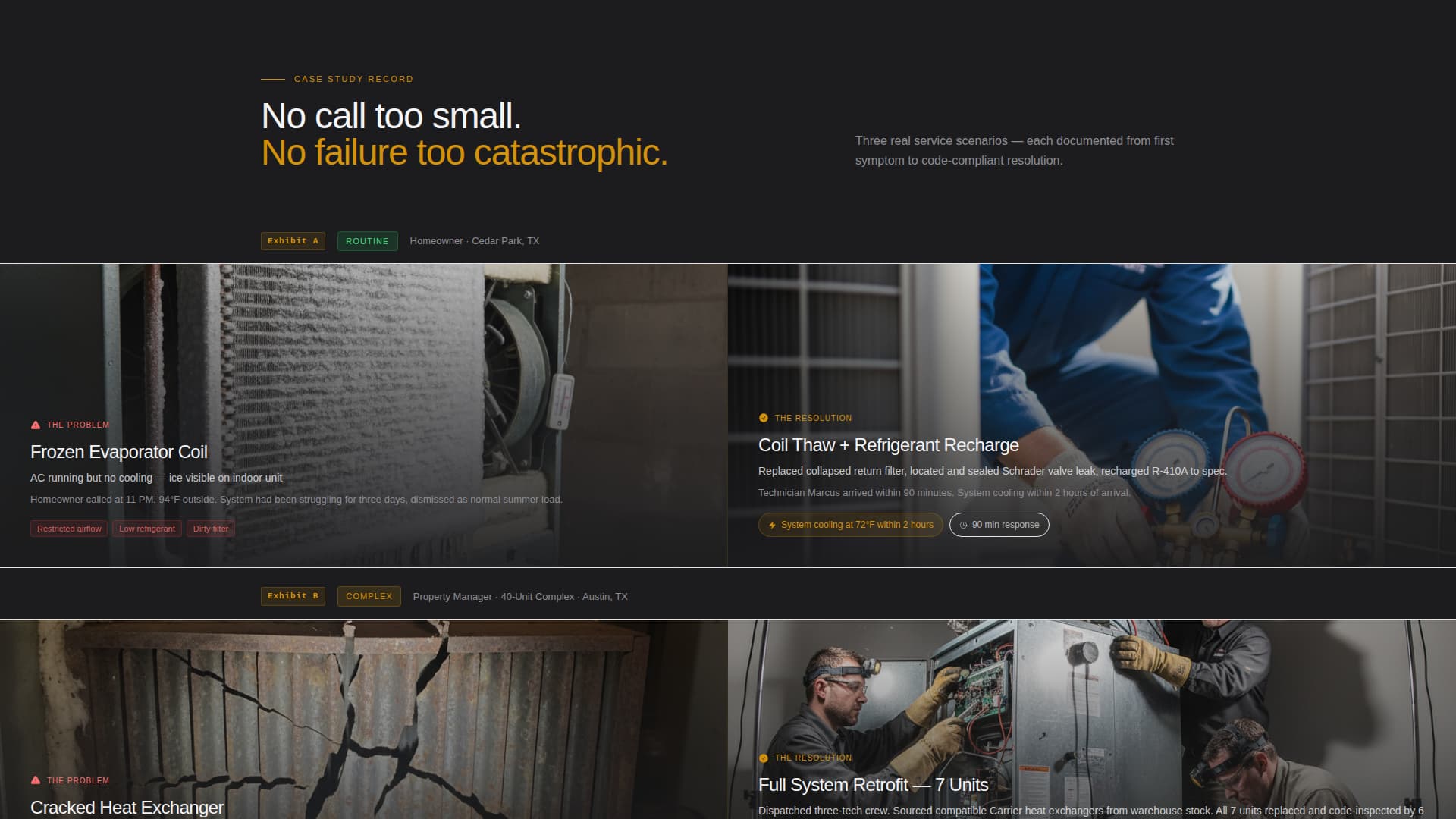 HVAC Technician Specialist Booking Website Template