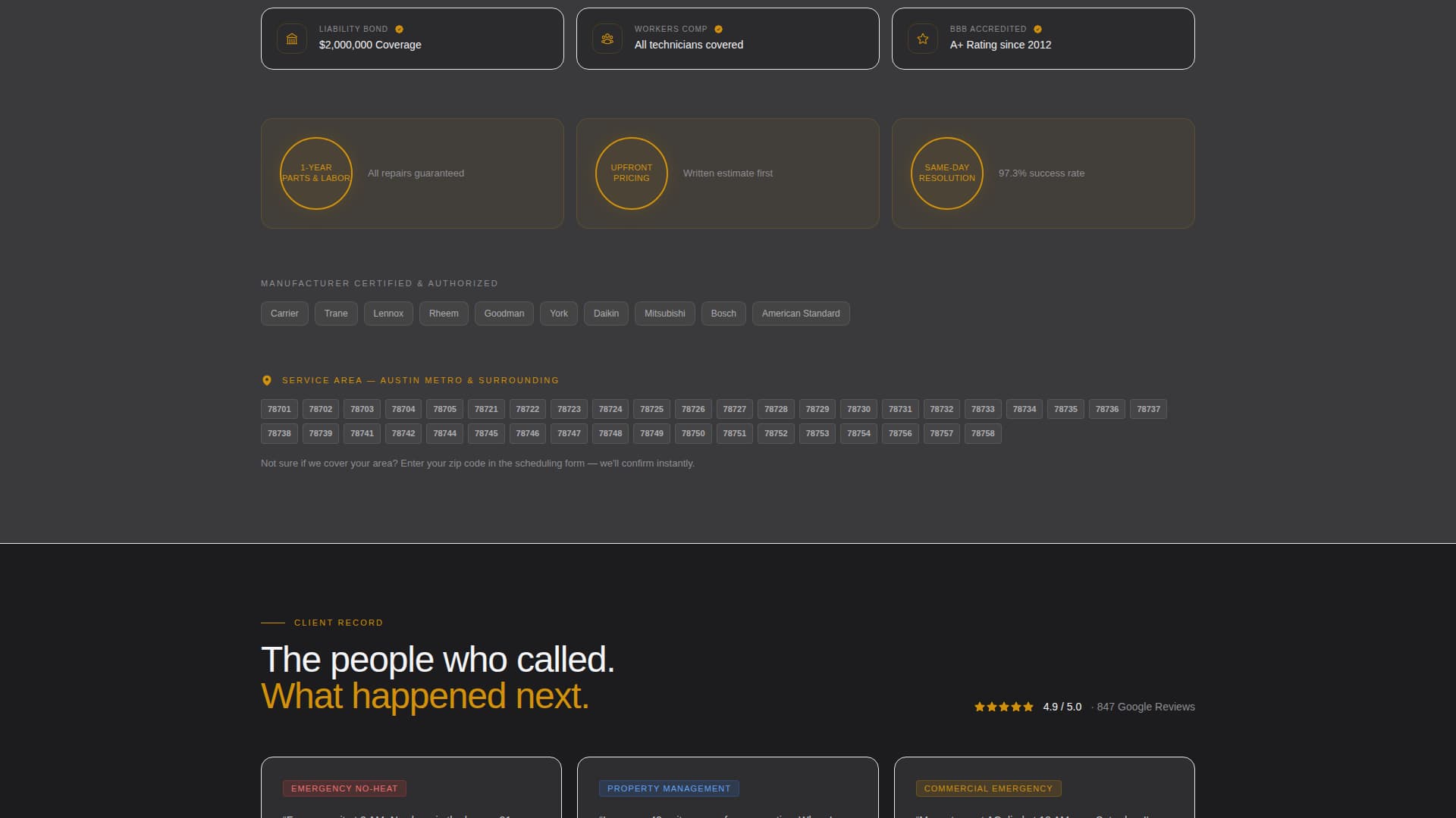 HVAC Technician Specialist Booking Website Template