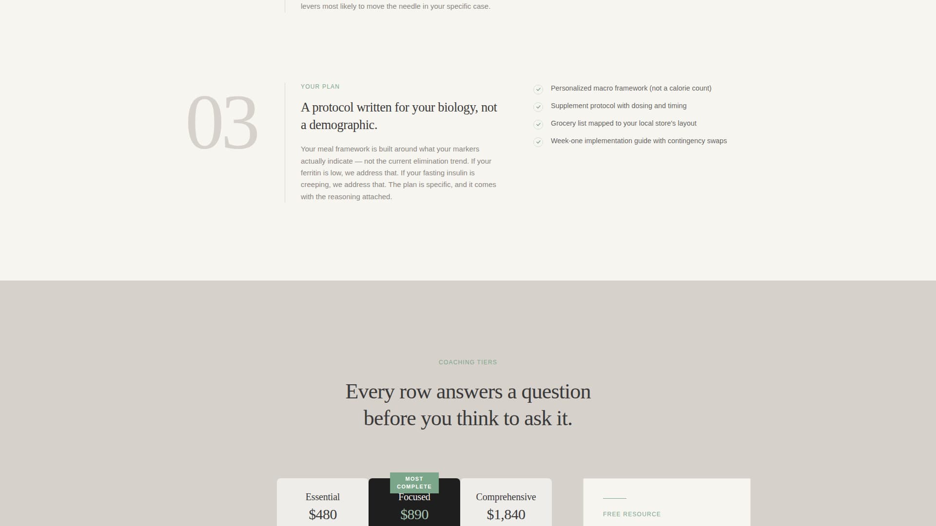Nourish - Evidencebased Healthcoach Landing Page Template