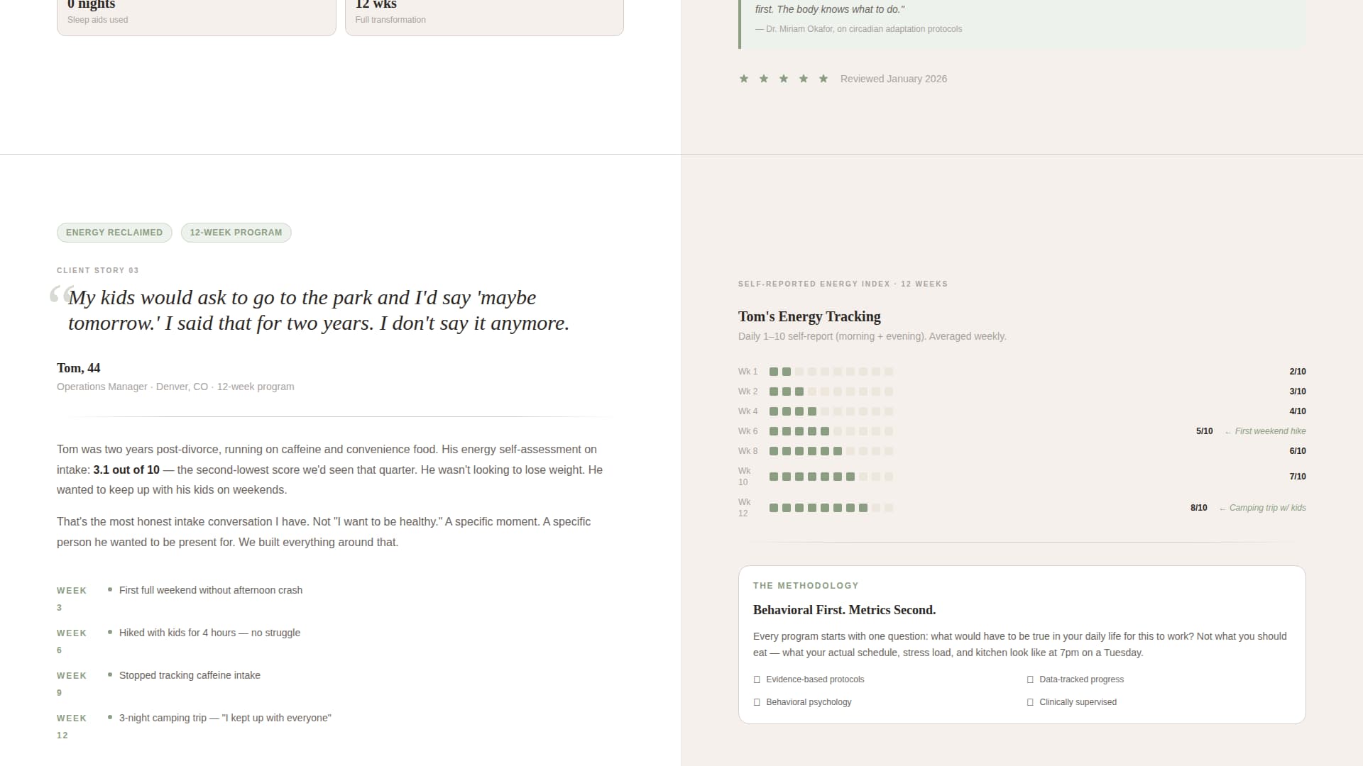 Vetted - Trusted Healthcoach Landing Page Template