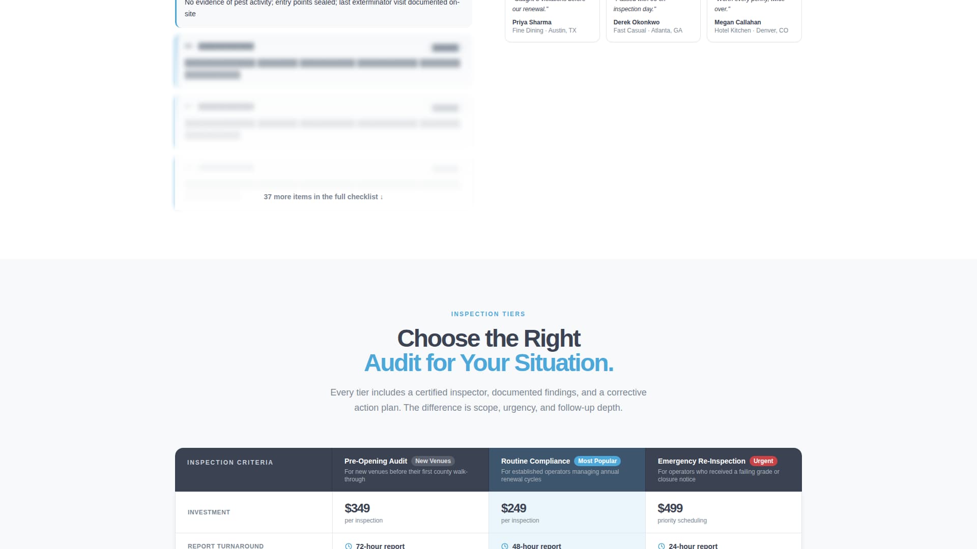 Inspect - Precision Healthinspector Landing Page Template