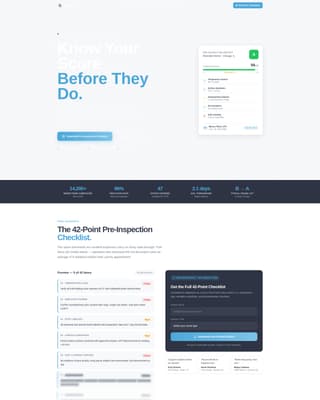 Inspect - Precision Healthinspector Landing Page Template