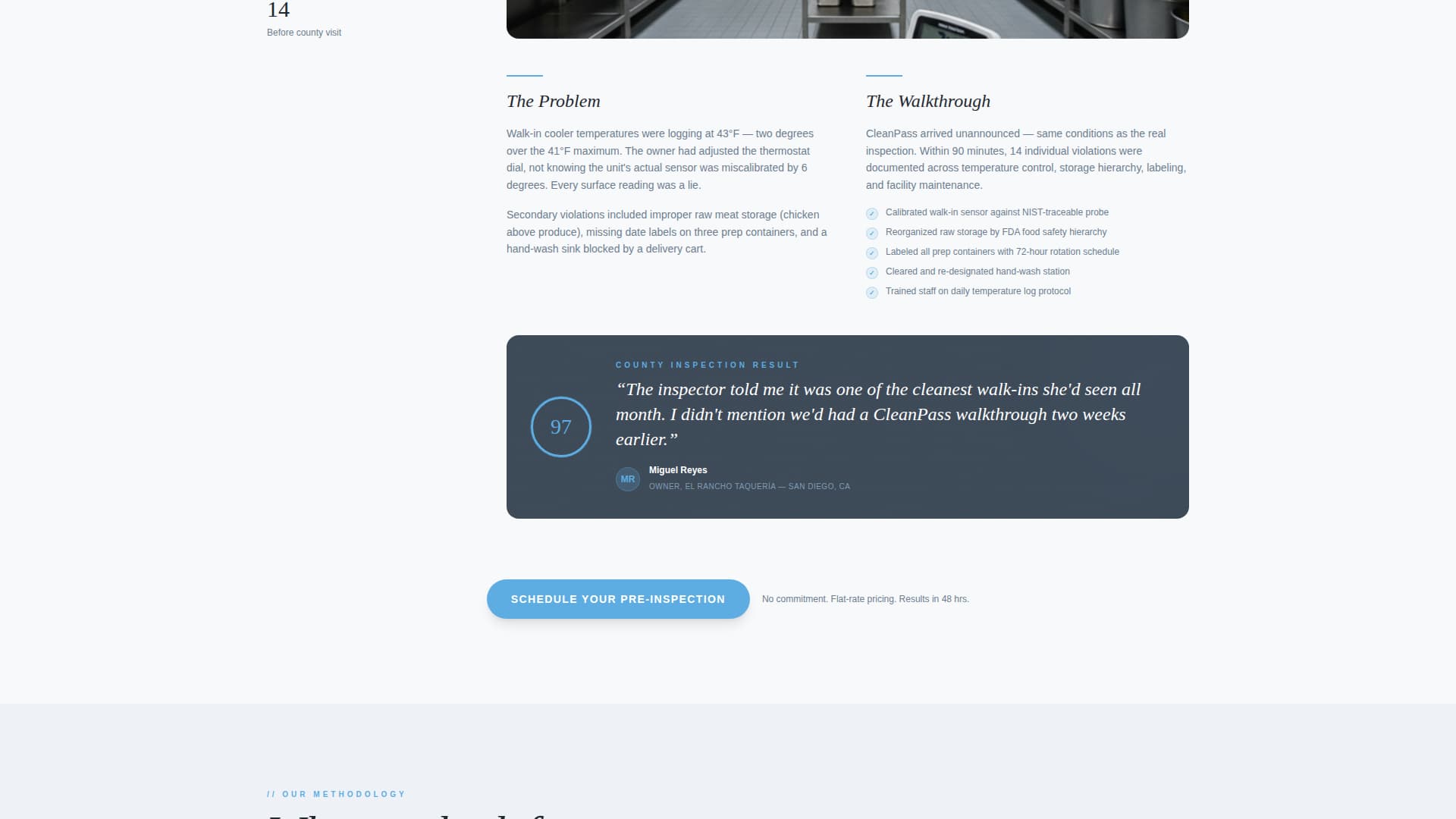 Inspect - Authoritative Compliance Landing Page Template