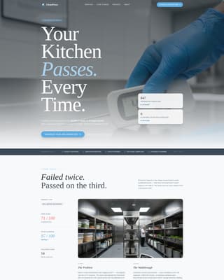 Inspect - Authoritative Compliance Landing Page Template
