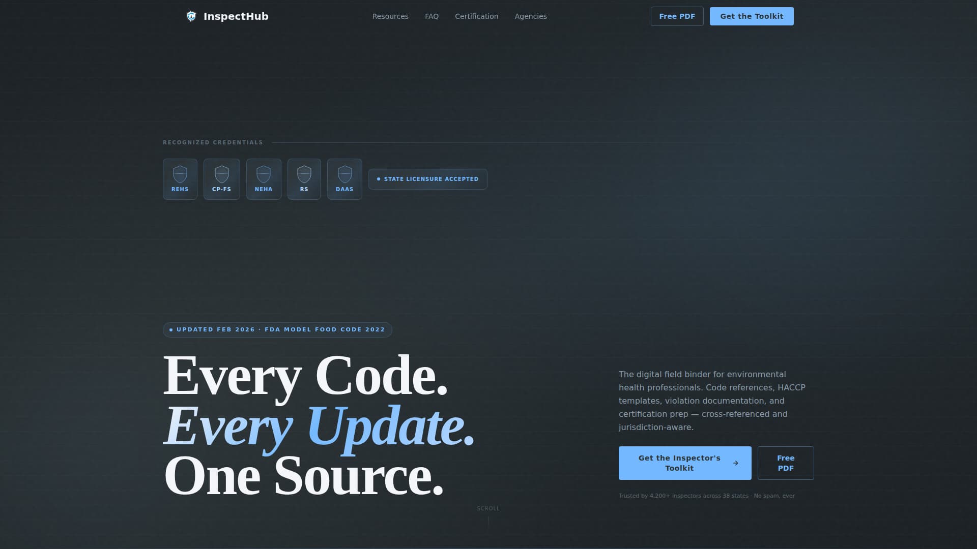 Inspecthub - Authoritative Inspector Landing Page Template