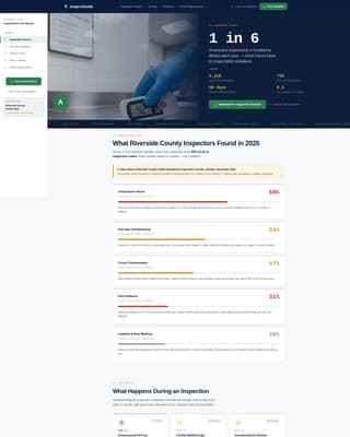 Inspectguide - Authoritative Healthinspector Landing Page Template