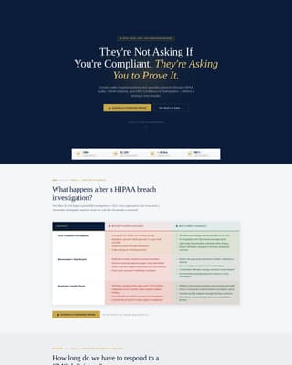 Comply - Authoritative Healthcare Landing Page Template