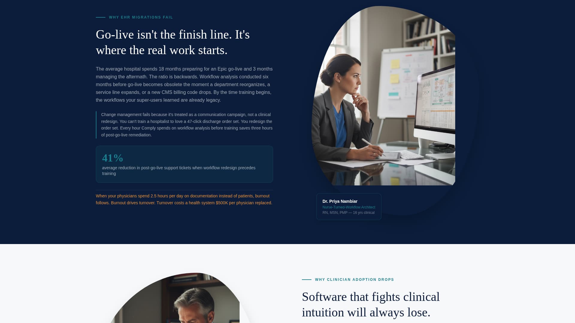 Comply — Credible Healthcare Provider Landing Page Template