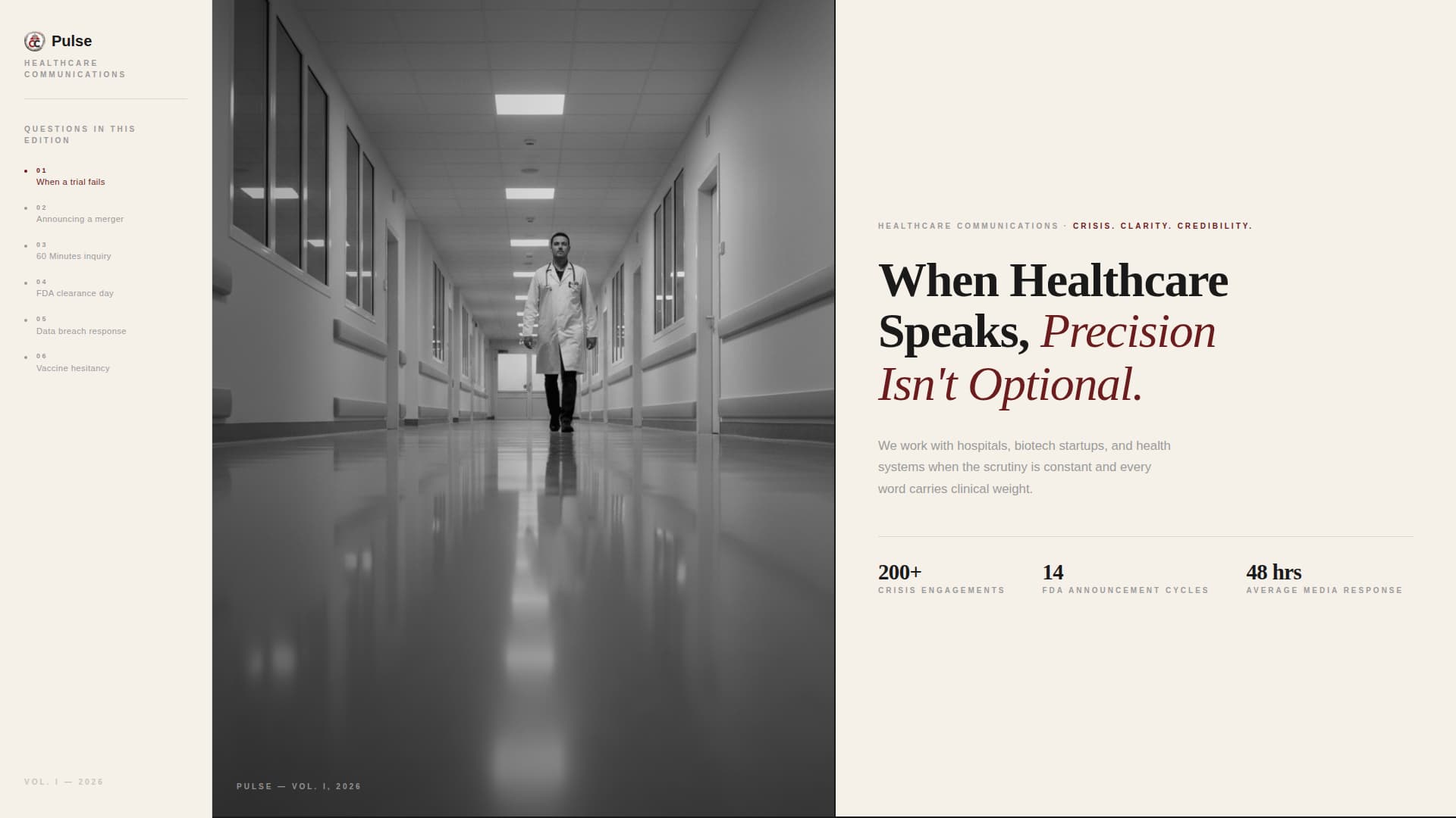 Pulse — Verified Medical Practice Landing Page Template