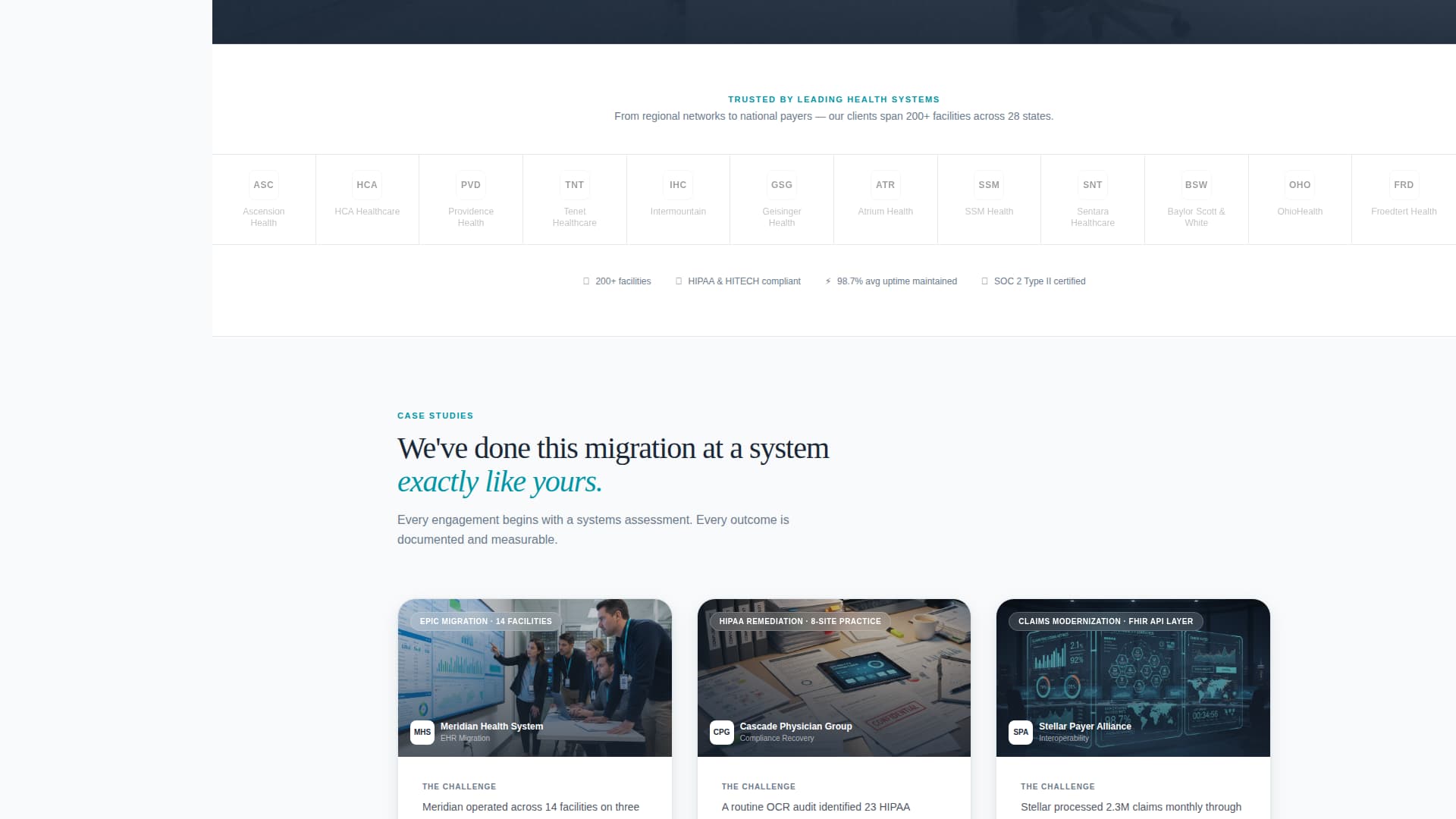 Healthcare Consulting Booking Website Template