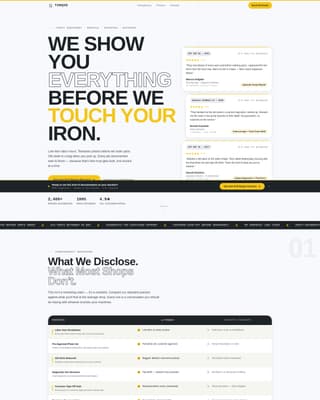 Torque - Transparent Heavyequipment Landing Page Template