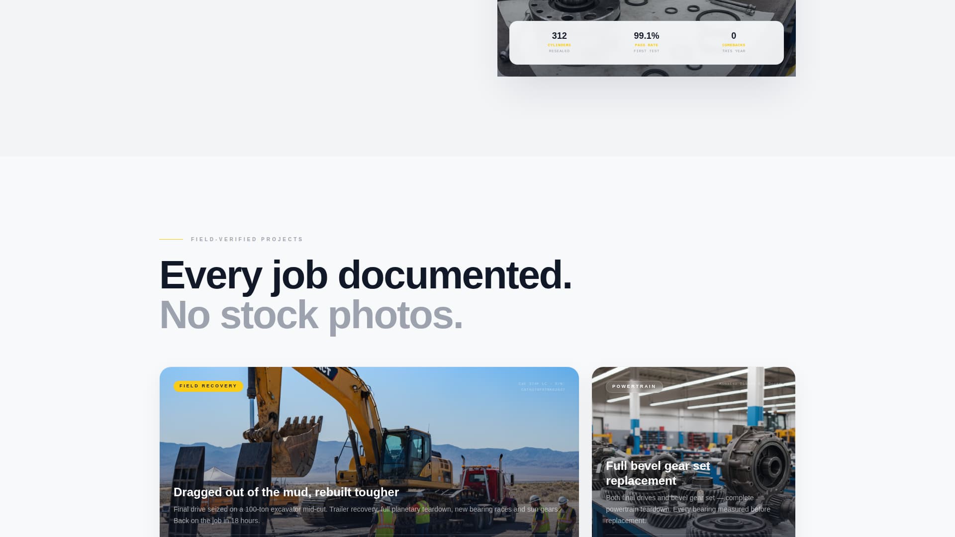 Torque - Precision Heavyequipment Landing Page Template
