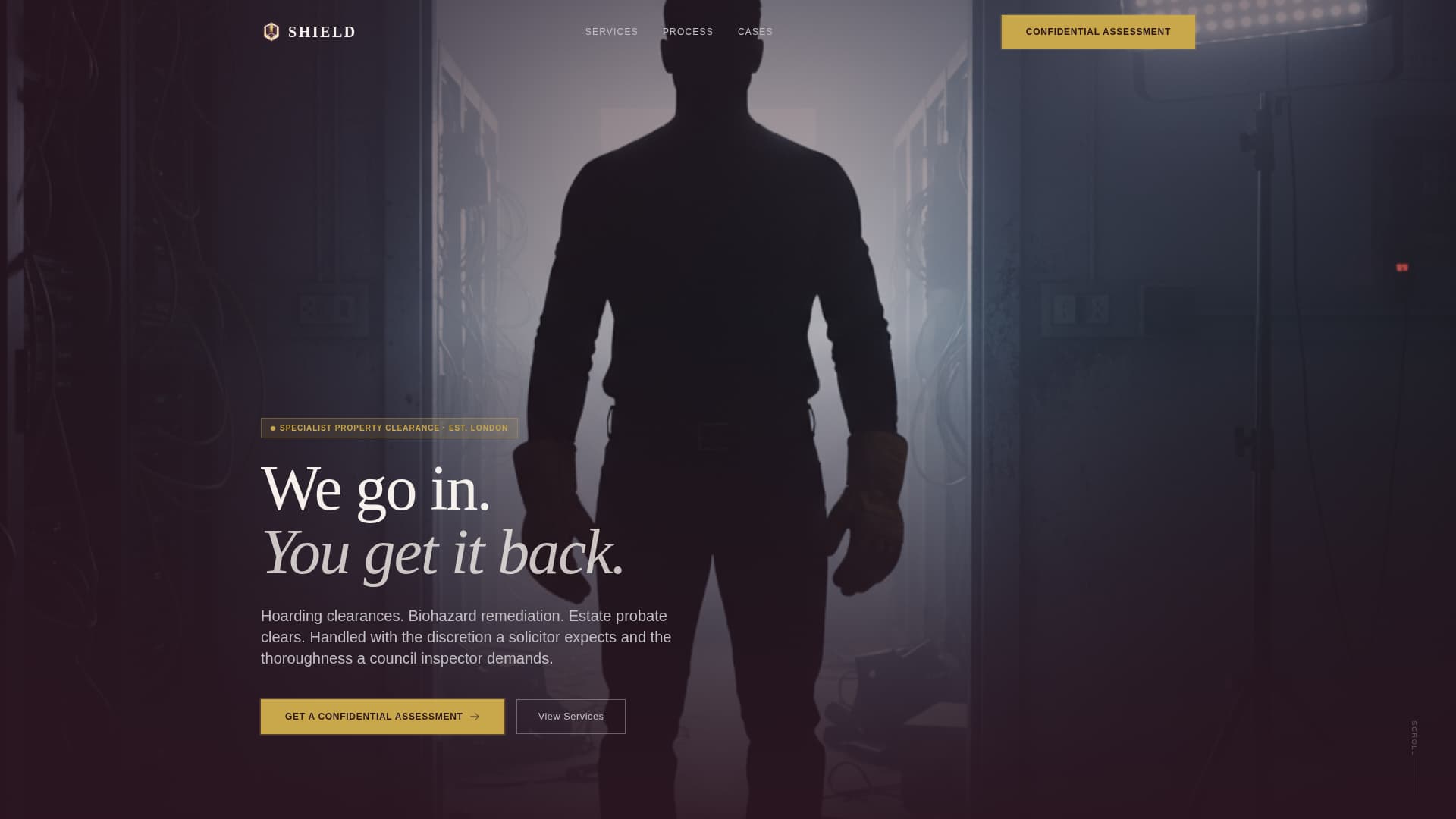 Shield - Authoritative Hoardercleaning Landing Page Template