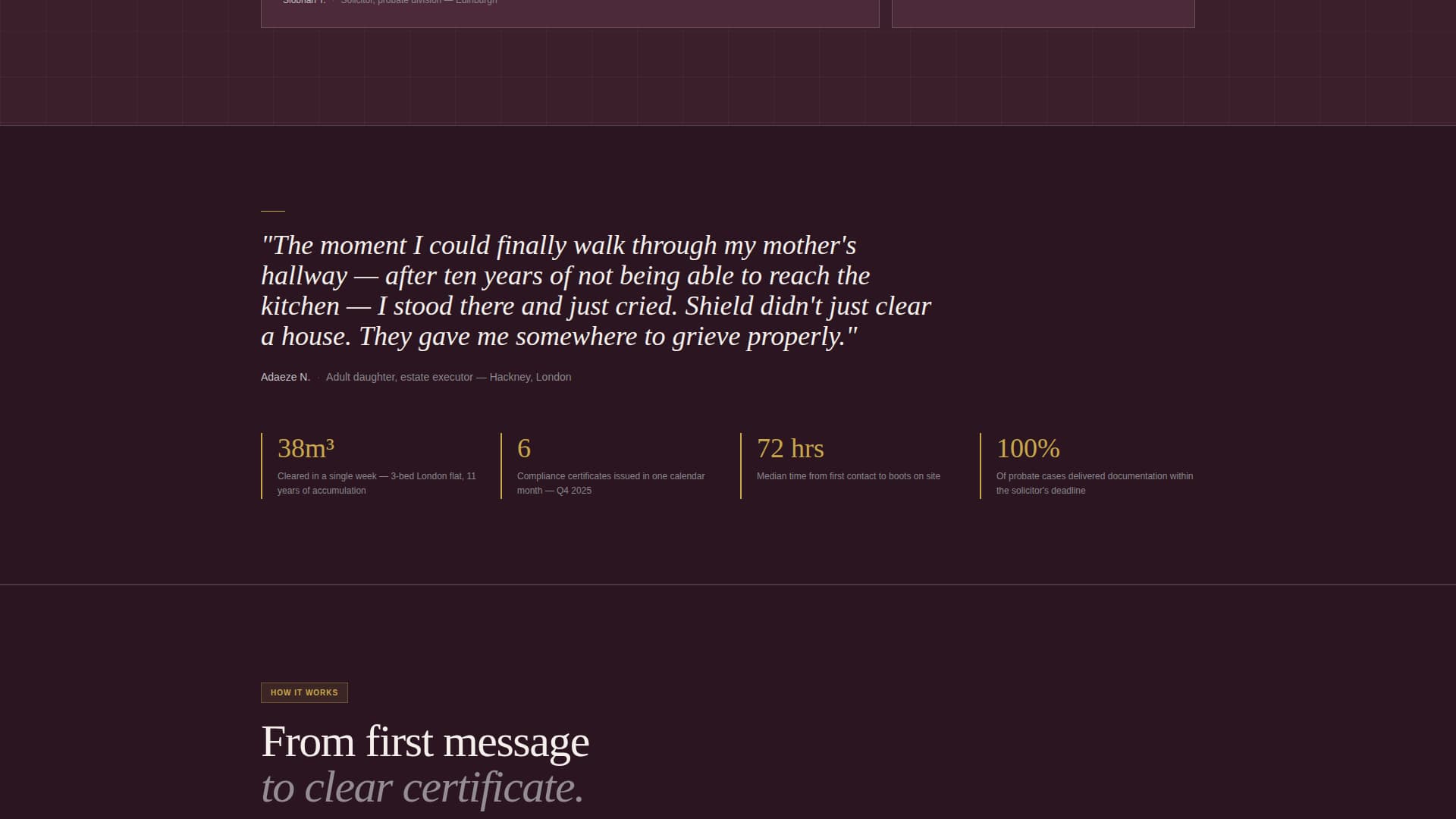 Shield - Authoritative Hoardercleaning Landing Page Template