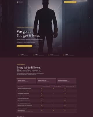Shield - Authoritative Hoardercleaning Landing Page Template