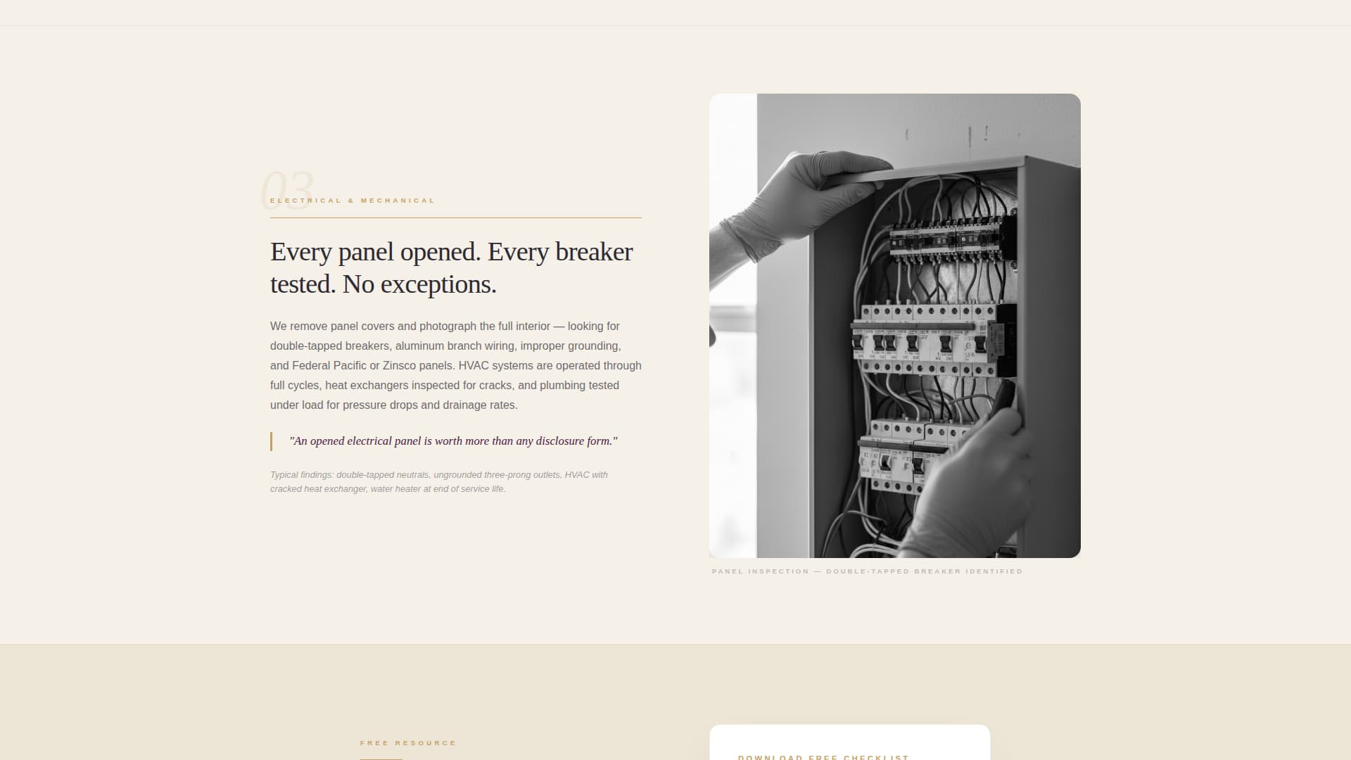 Inspect - Authoritative Homeinspector Landing Page Template
