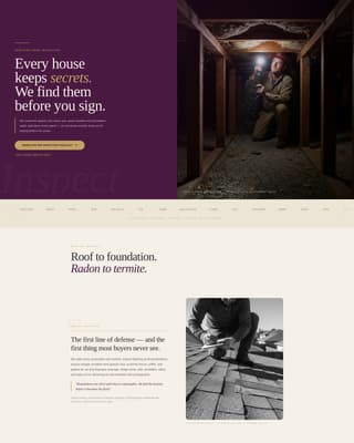 Inspect - Authoritative Homeinspector Landing Page Template