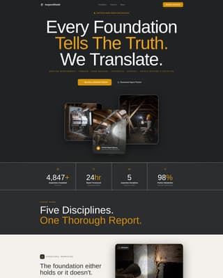 Inspectshield - Authoritative Homeinspector Landing Page Template