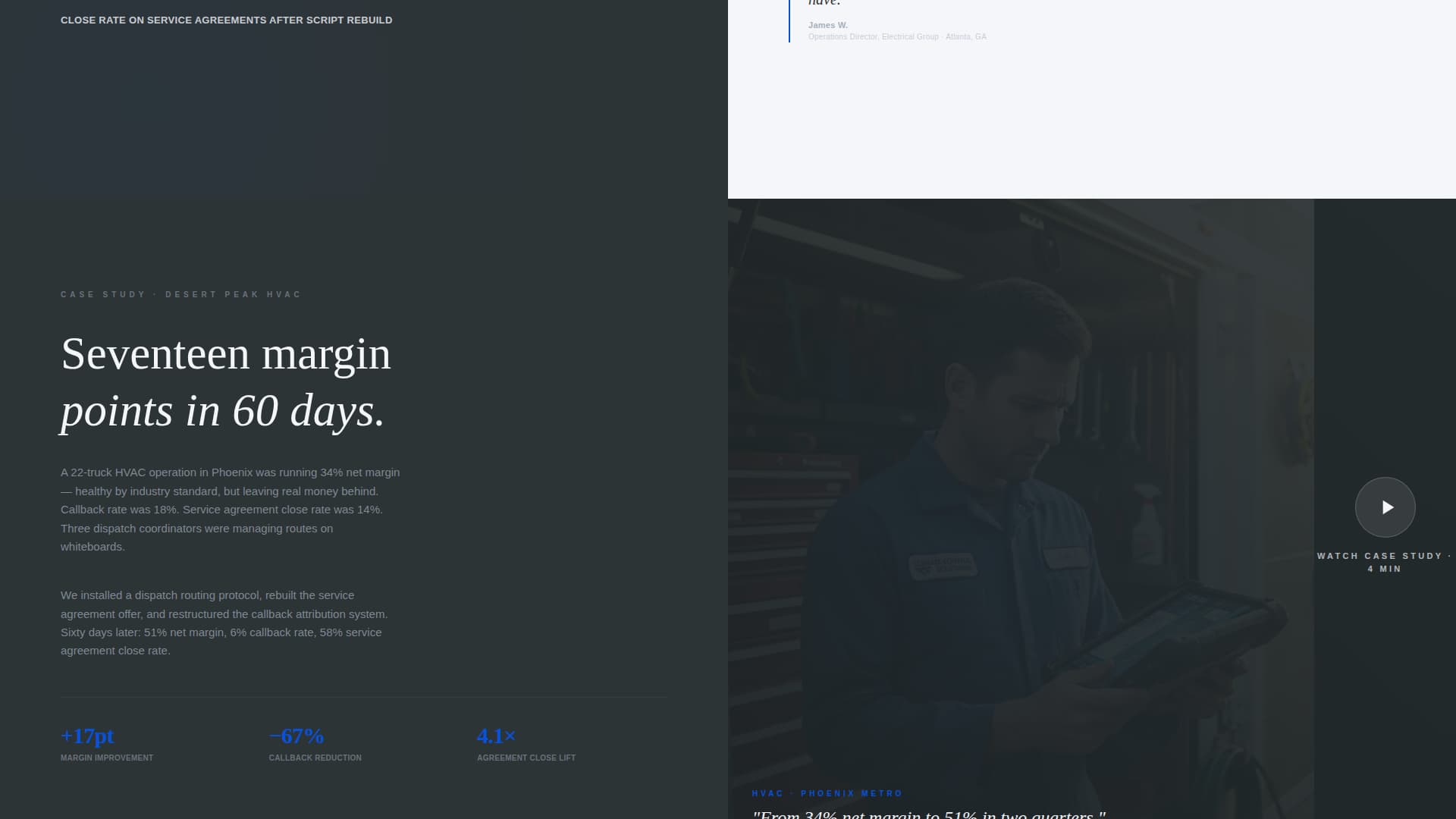 Leverage - Proven Homeservices Landing Page Template