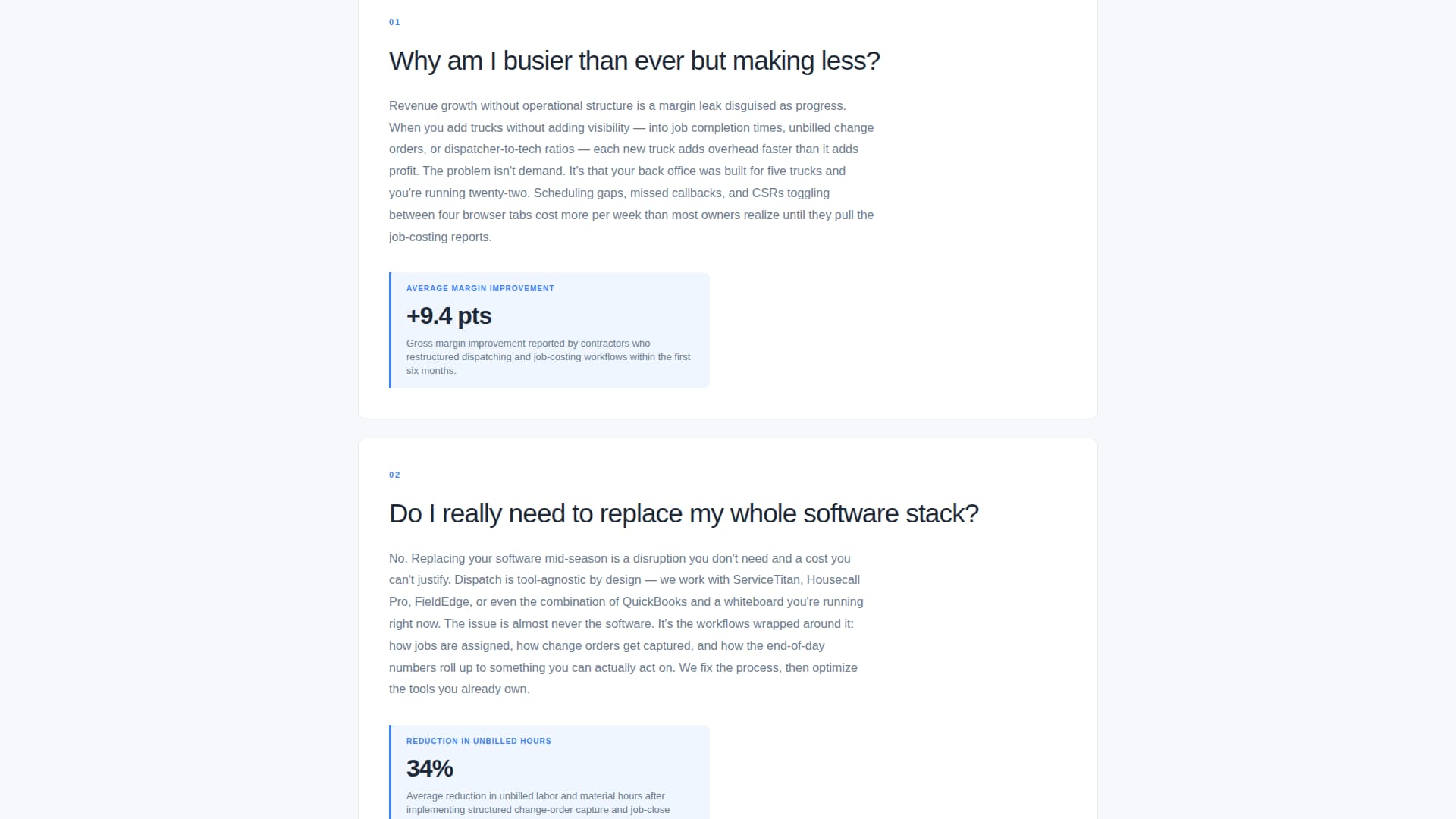 Dispatch - Precision Operations Landing Page Template